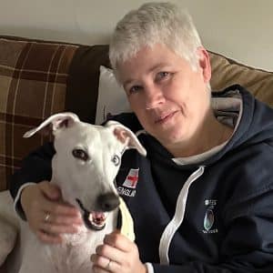 Our DCF Amanda with her dog Beau